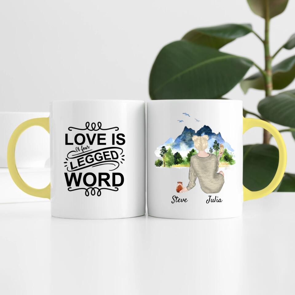 Hamsterliebe (bis zu 3 Hamstern) | Personalisierte Tasse