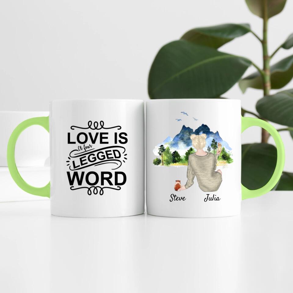 Hamsterliebe (bis zu 3 Hamstern) | Personalisierte Tasse