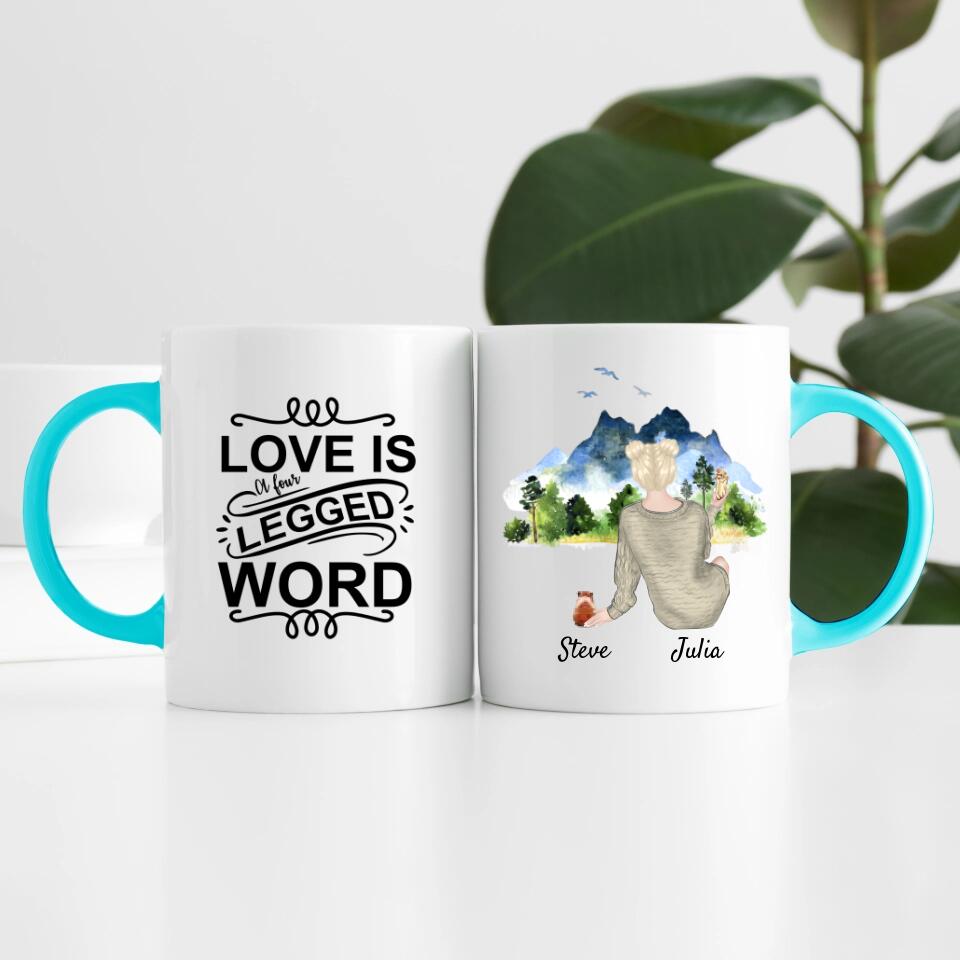 Hamsterliebe (bis zu 3 Hamstern) | Personalisierte Tasse