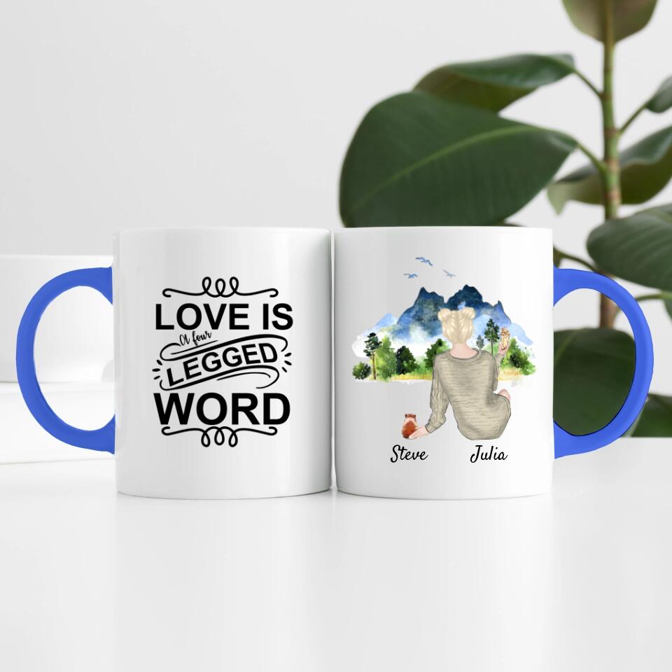 Hamsterliebe (bis zu 3 Hamstern) | Personalisierte Tasse