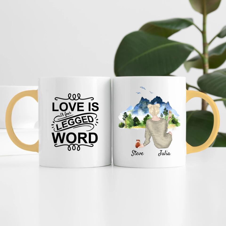 Hamsterliebe (bis zu 3 Hamstern) | Personalisierte Tasse