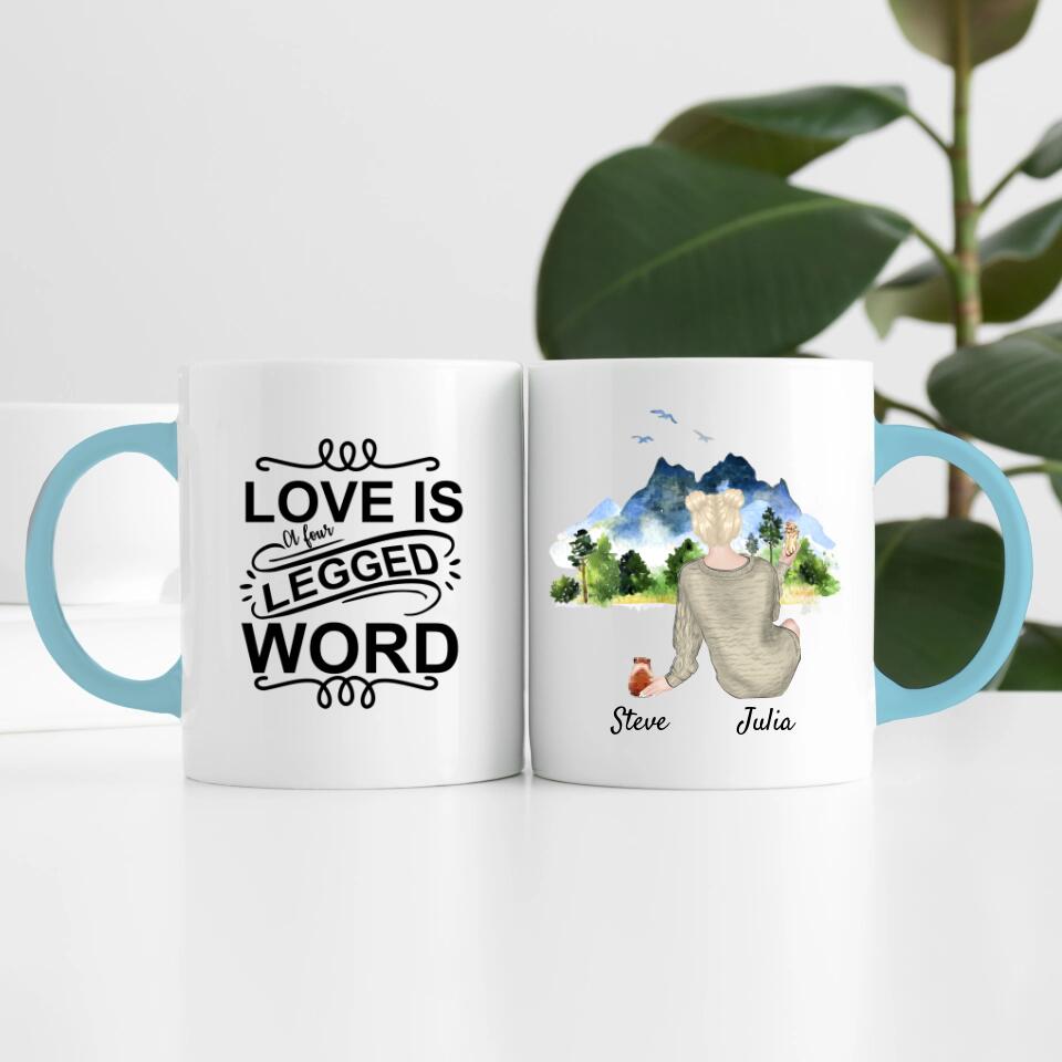 Hamsterliebe (bis zu 3 Hamstern) | Personalisierte Tasse
