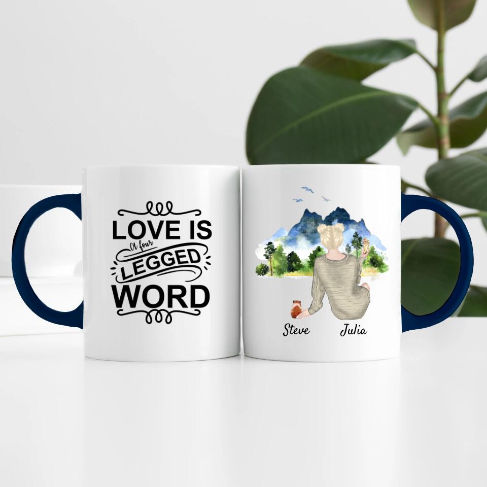 Hamsterliebe (bis zu 3 Hamstern) | Personalisierte Tasse
