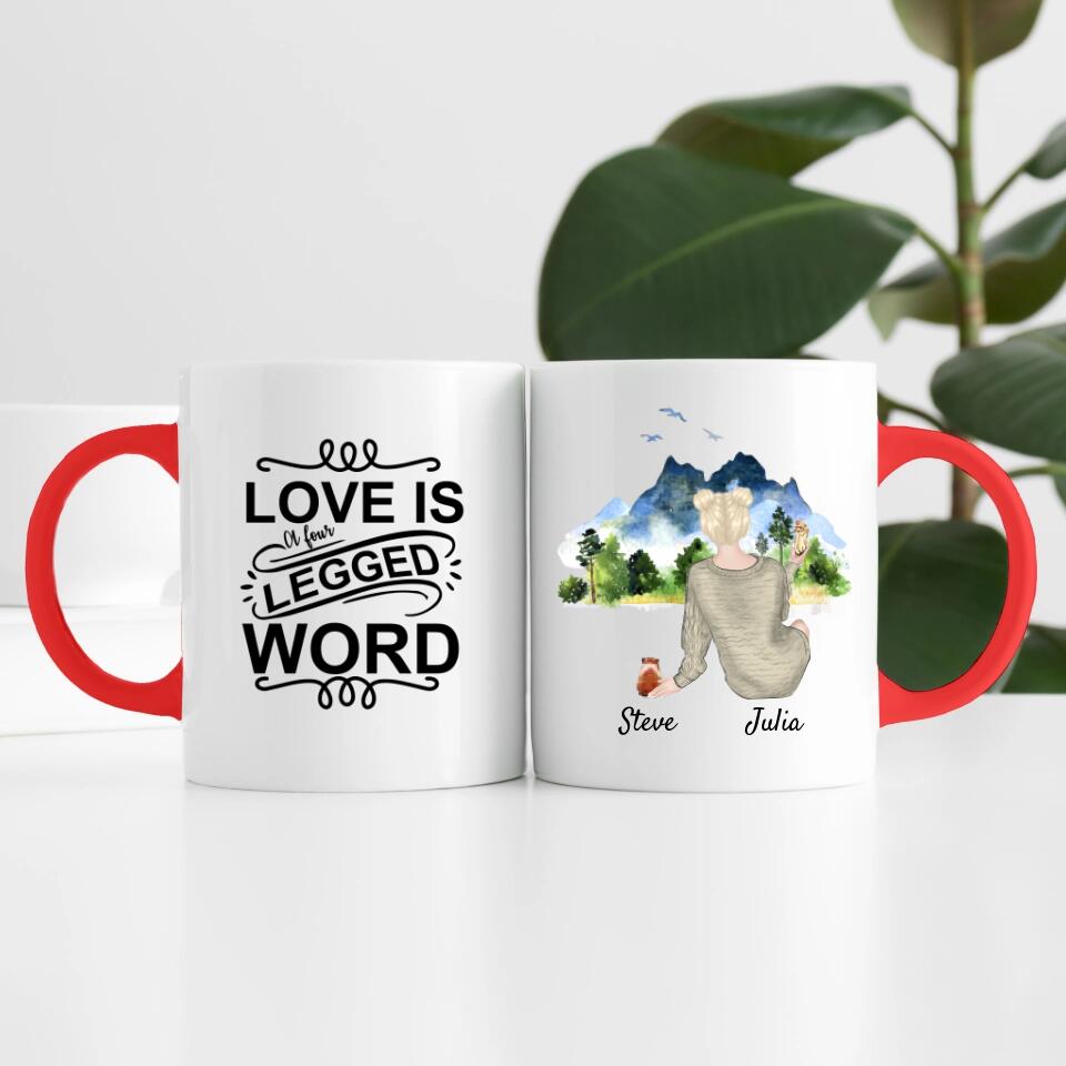 Hamsterliebe (bis zu 3 Hamstern) | Personalisierte Tasse