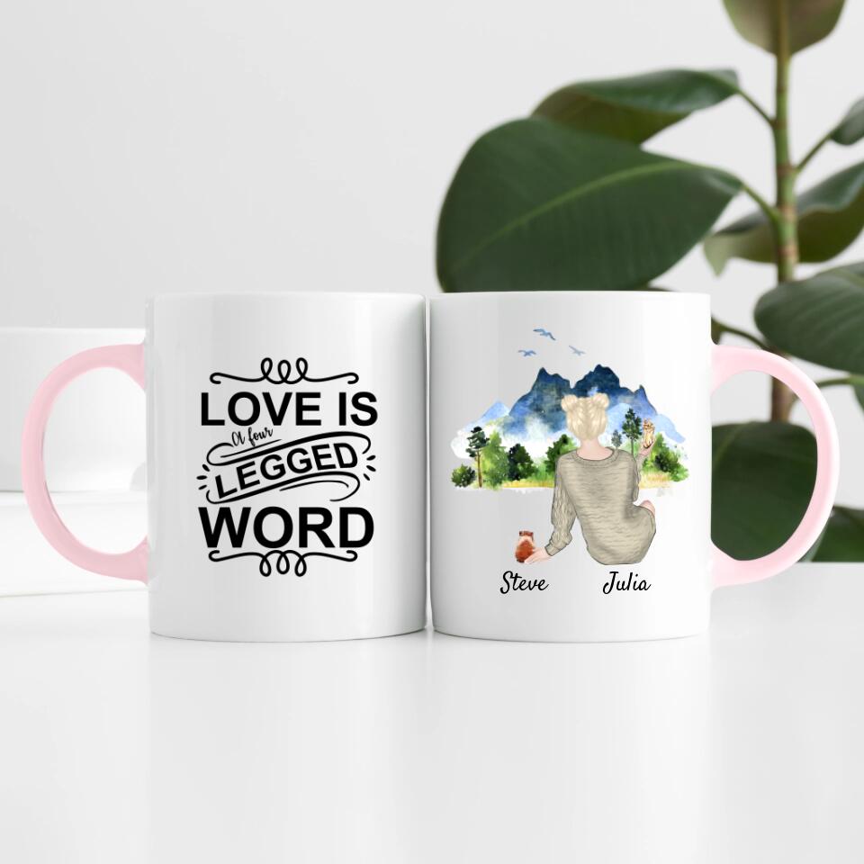 Hamsterliebe (bis zu 3 Hamstern) | Personalisierte Tasse