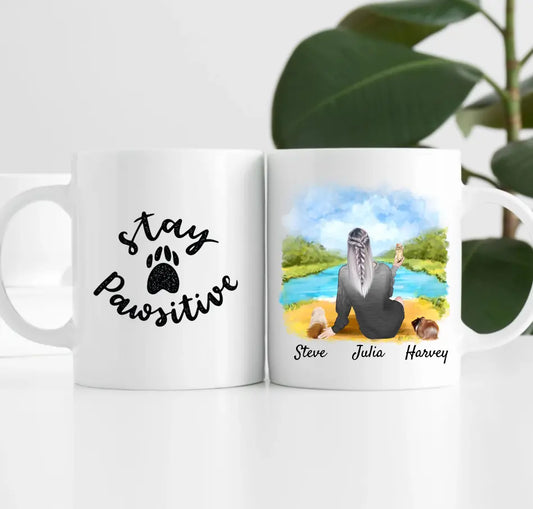 Meerschweinchenliebe (bis zu 3 Meerschweinchen) | Personalisierte Tasse