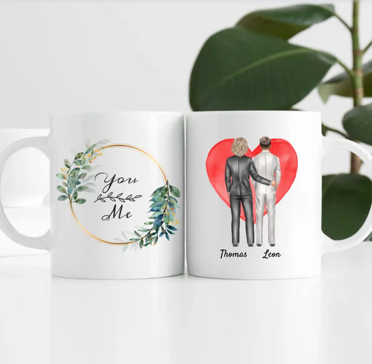 Bräutigam & Bräutigam | Personalisierte Tasse