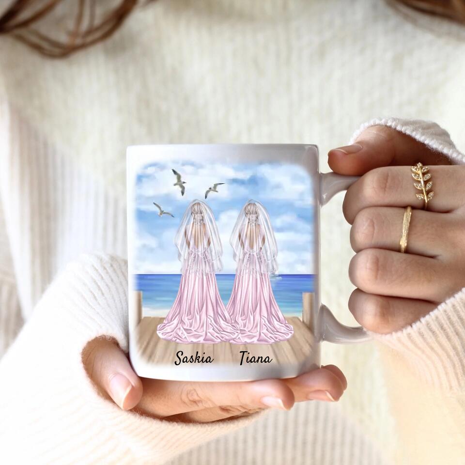 Braut & Braut | Personalisierte Tasse