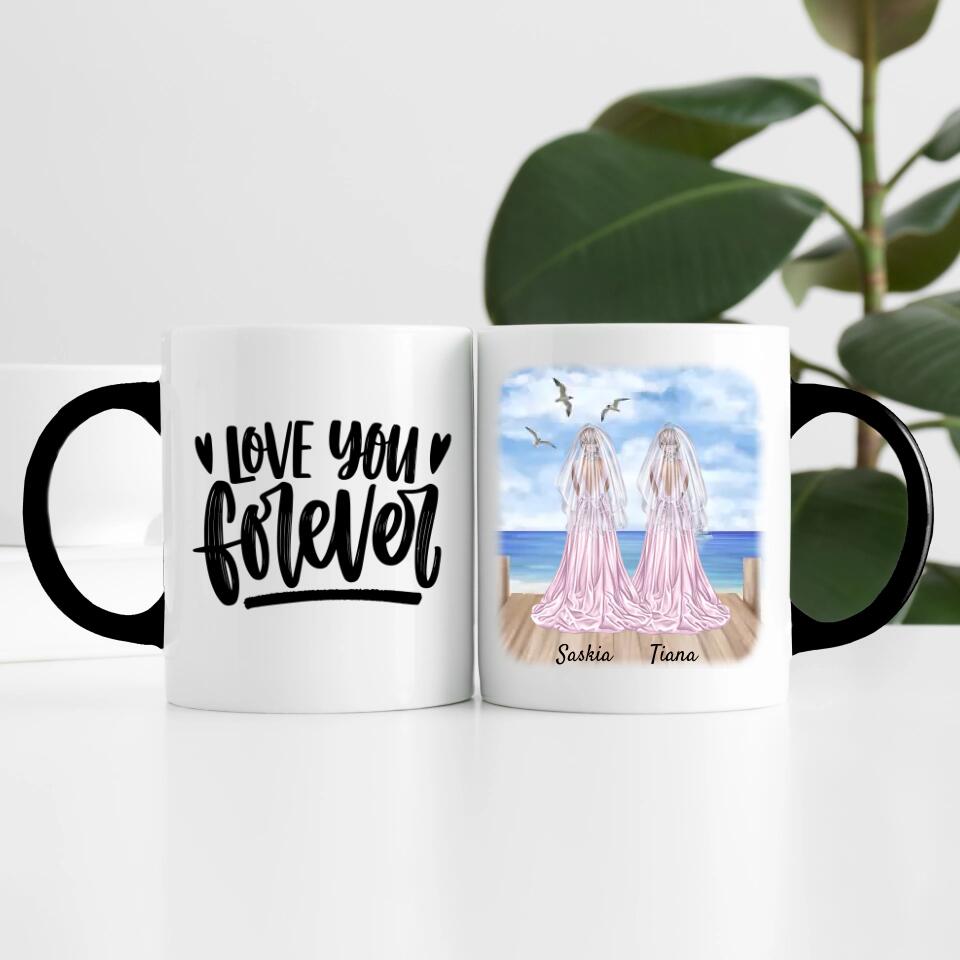 Braut & Braut | Personalisierte Tasse