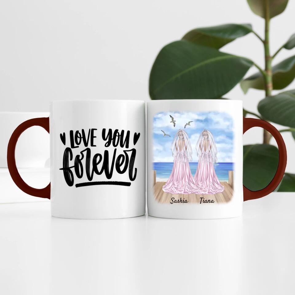 Braut & Braut | Personalisierte Tasse