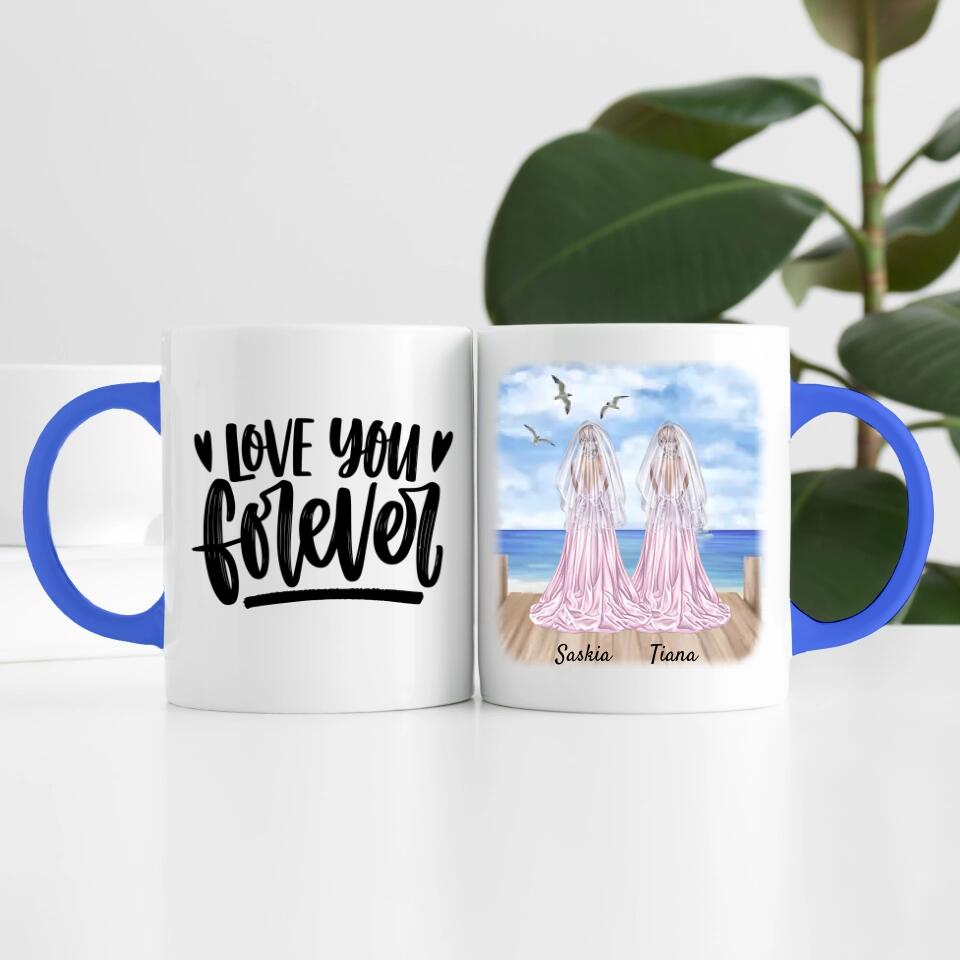 Braut & Braut | Personalisierte Tasse