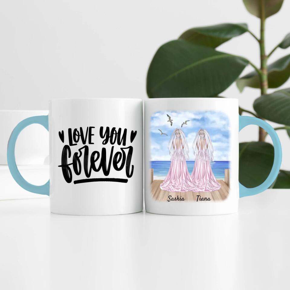 Braut & Braut | Personalisierte Tasse