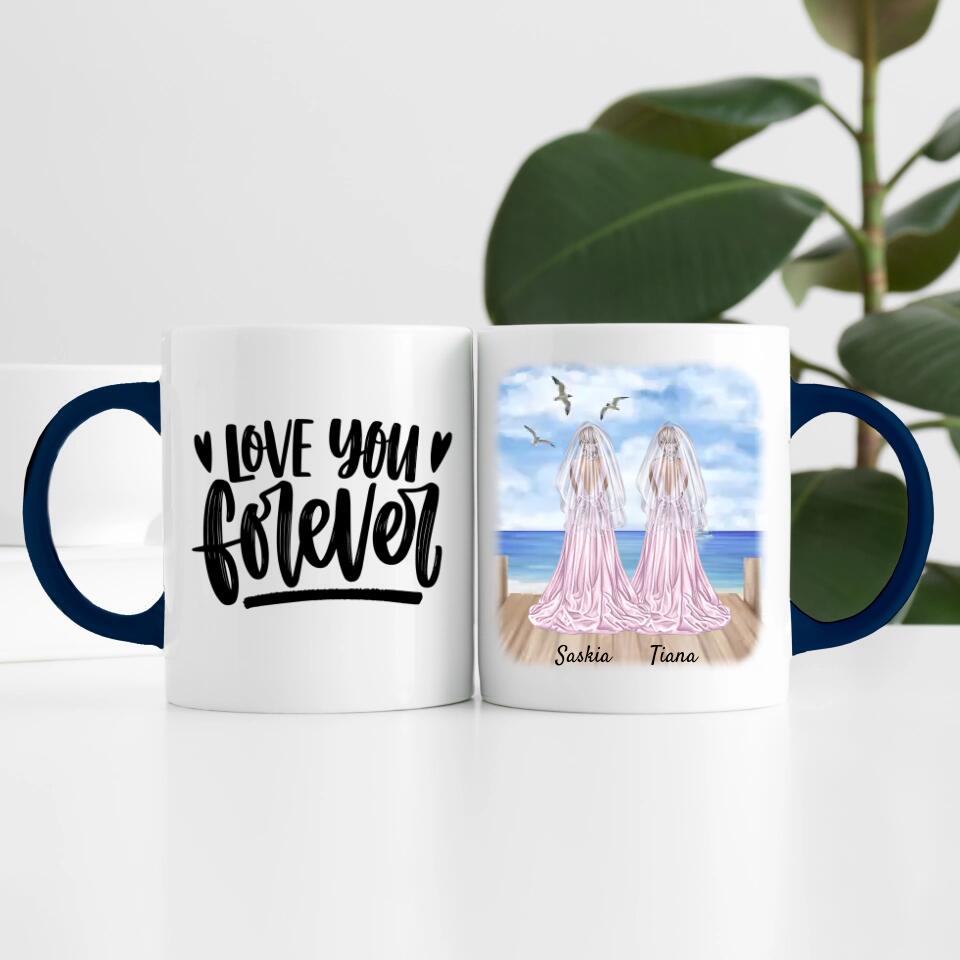 Braut & Braut | Personalisierte Tasse