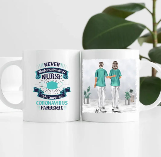 Krankenschwestern | Pflege-Freunde | Personalisierte Tasse