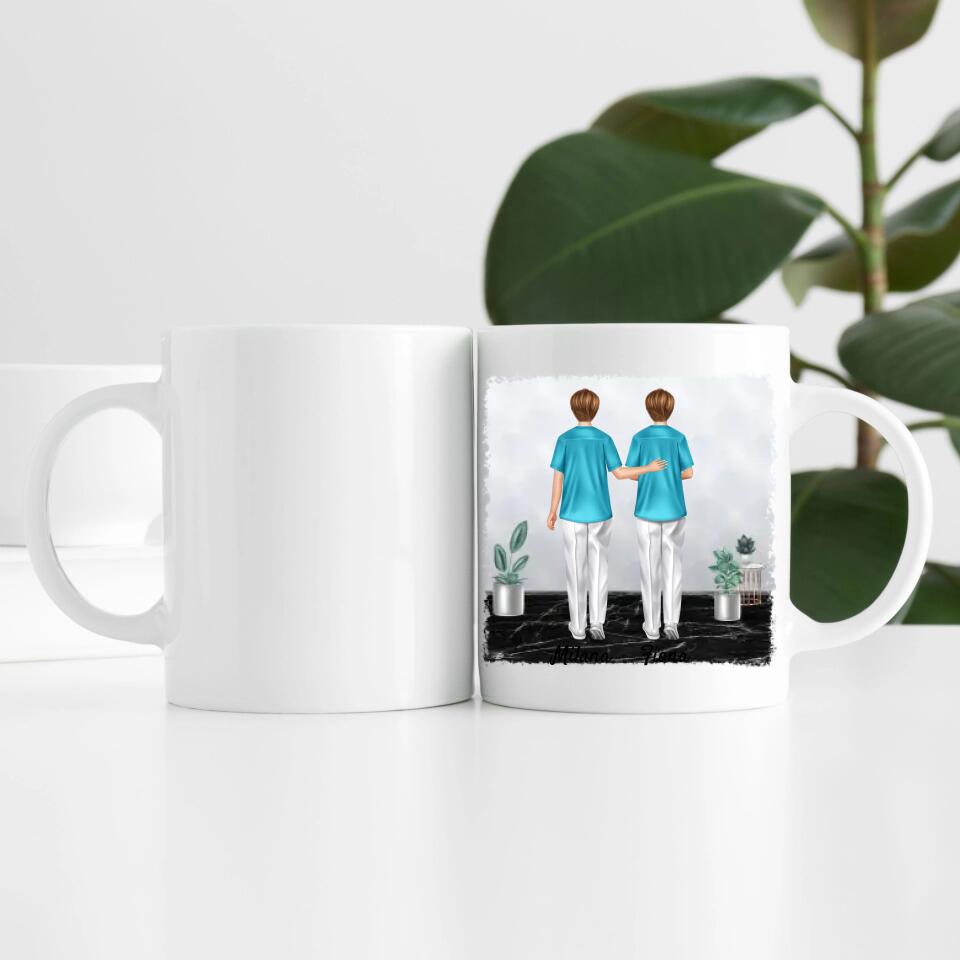 Krankenschwestern | Pflege-Freunde | Personalisierte Tasse