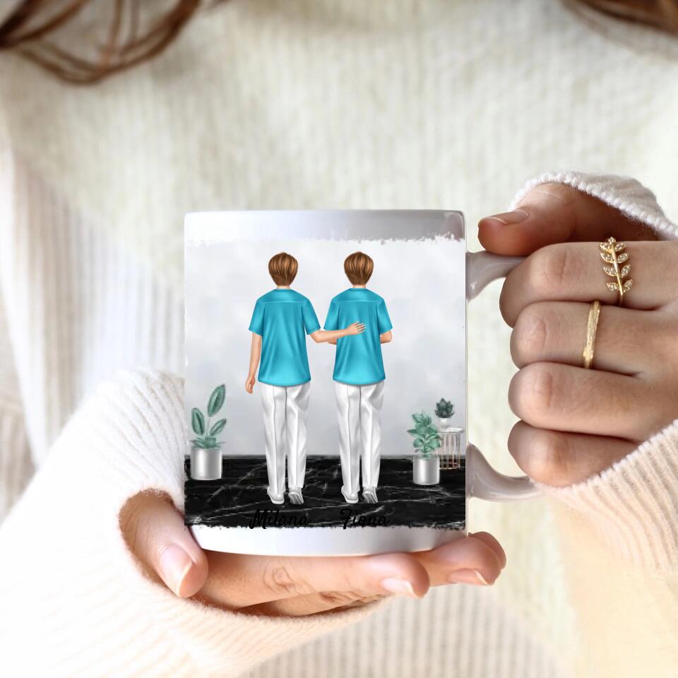 Krankenschwestern | Pflege-Freunde | Personalisierte Tasse