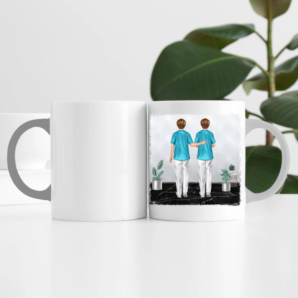 Krankenschwestern | Pflege-Freunde | Personalisierte Tasse