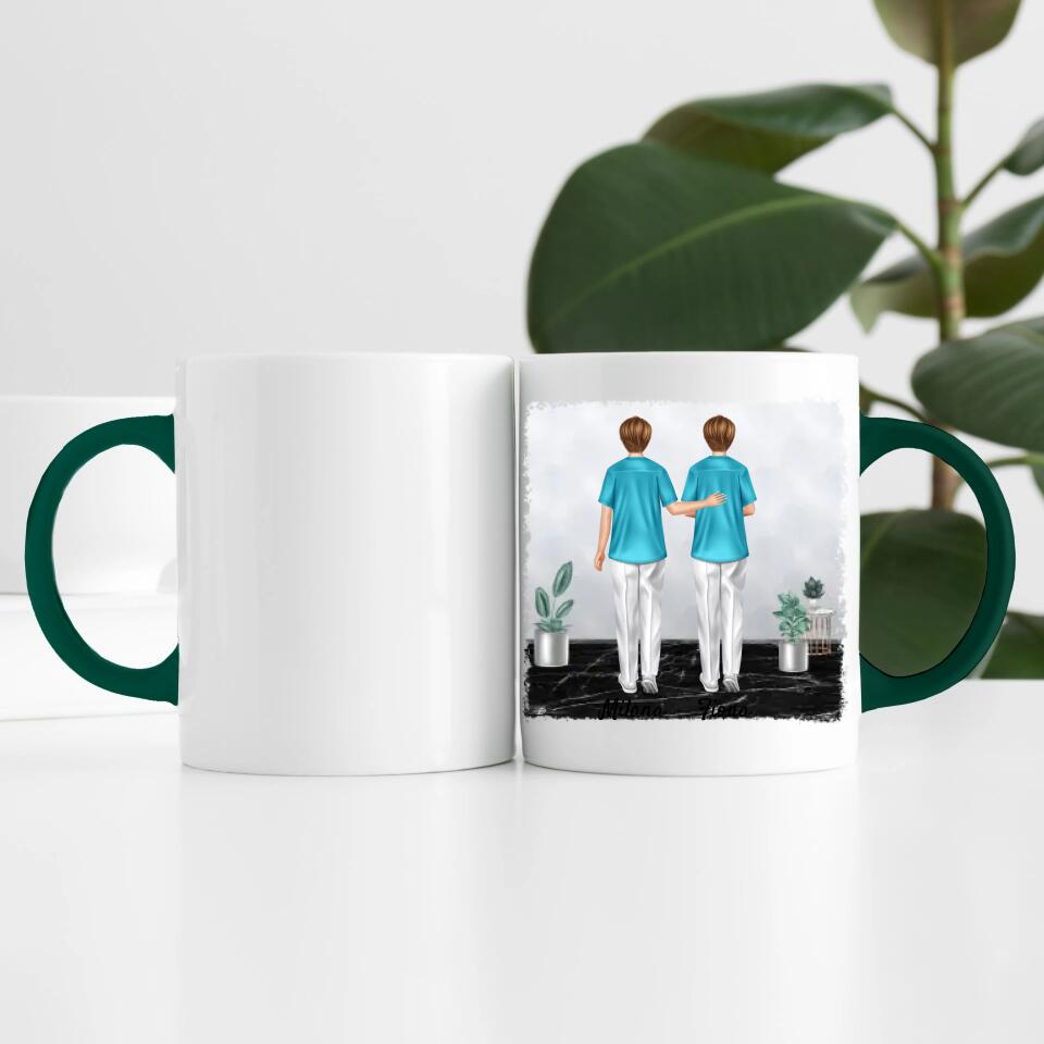 Krankenschwestern | Pflege-Freunde | Personalisierte Tasse