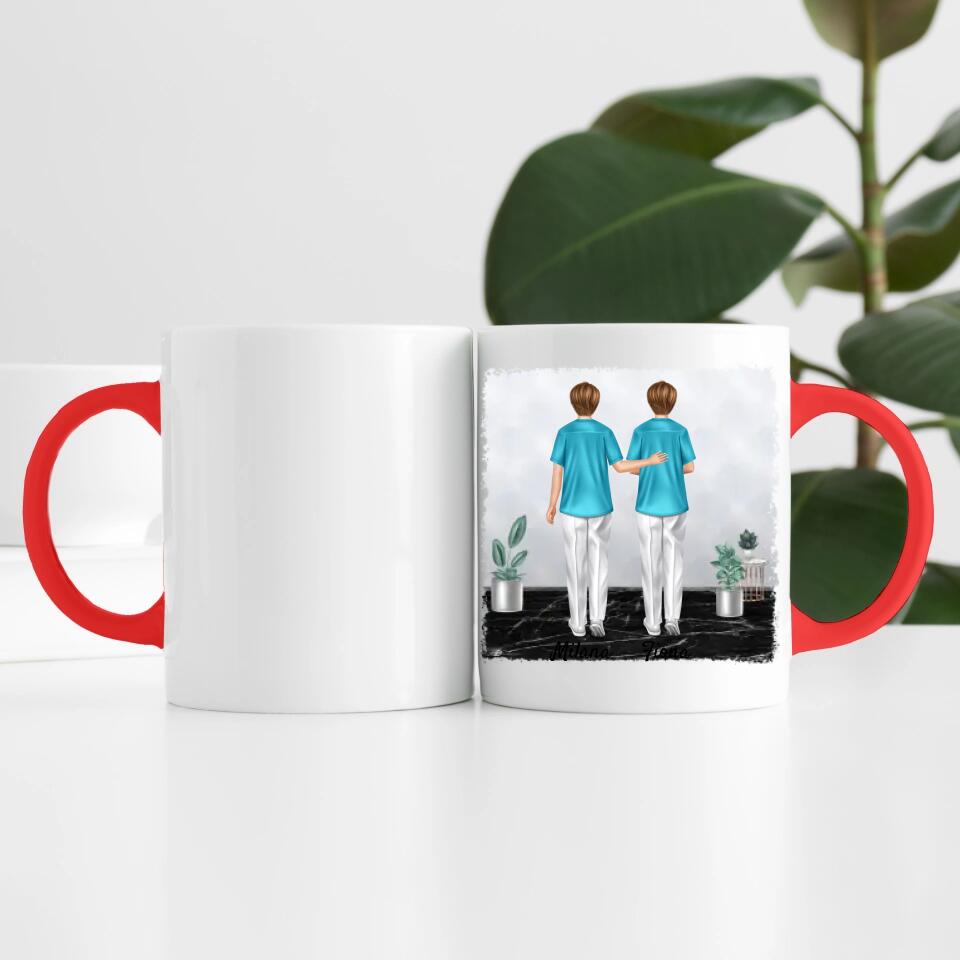 Krankenschwestern | Pflege-Freunde | Personalisierte Tasse