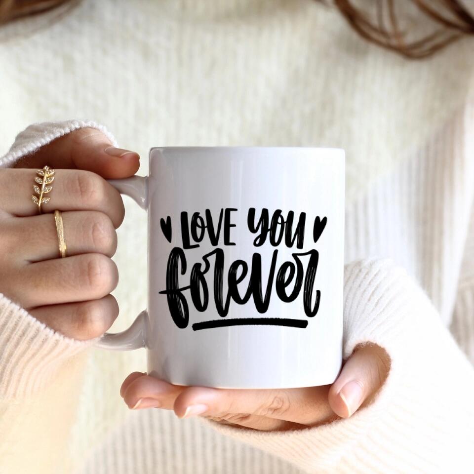 Braut & Bräutigam mit Schleier | Personalisierte Tasse