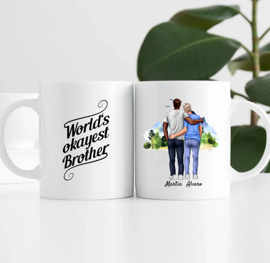 Beste Kumpels | Brüder | Personalisierte Tasse