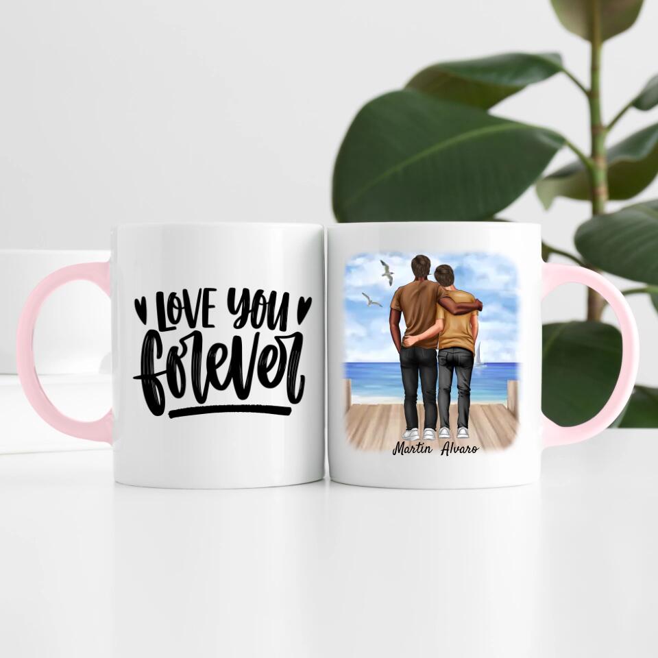 Beste Kumpels | Brüder | Personalisierte Tasse