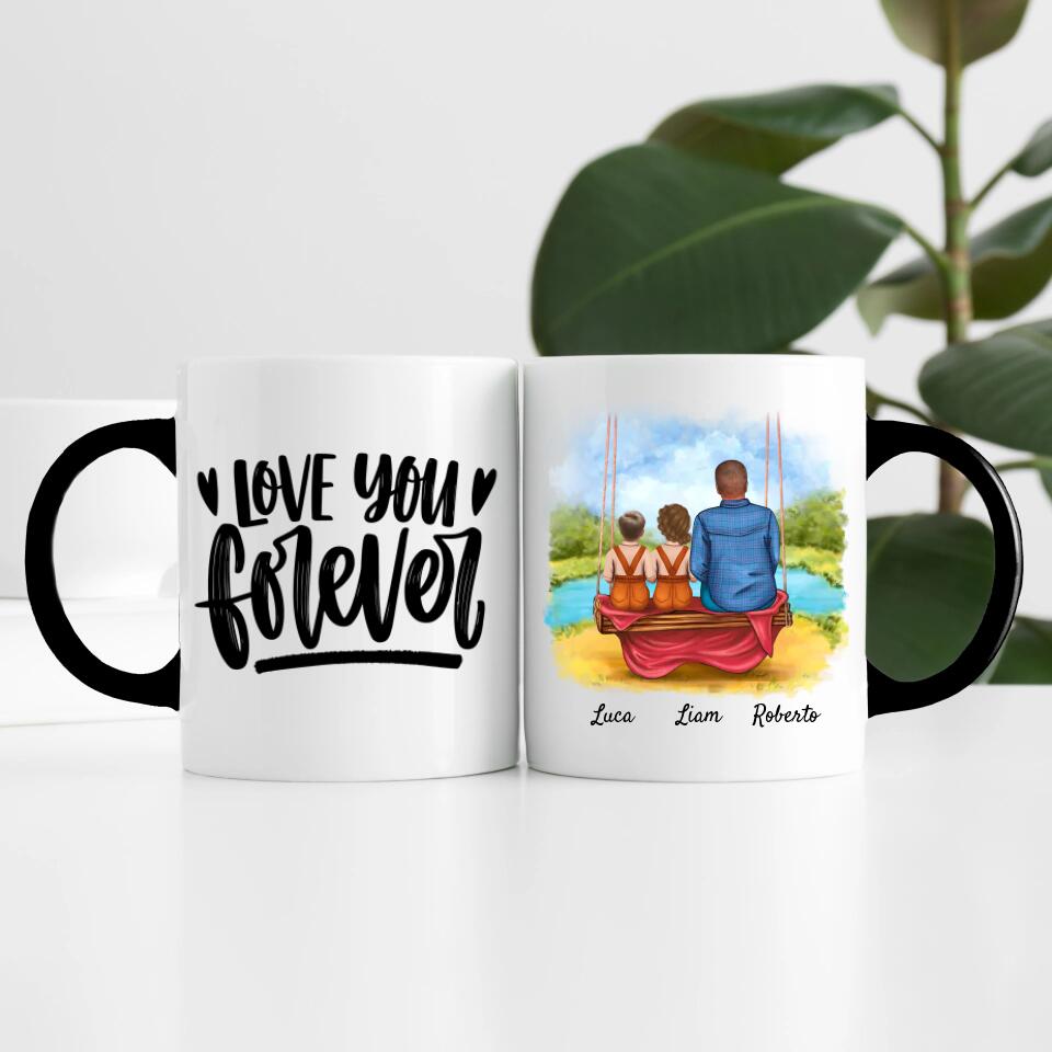 Opa mit Enkeln | Personalisierte Tasse