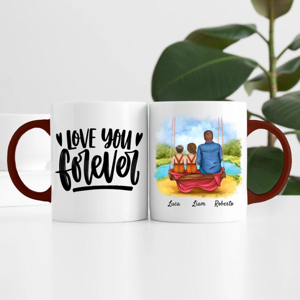 Opa mit Enkeln | Personalisierte Tasse