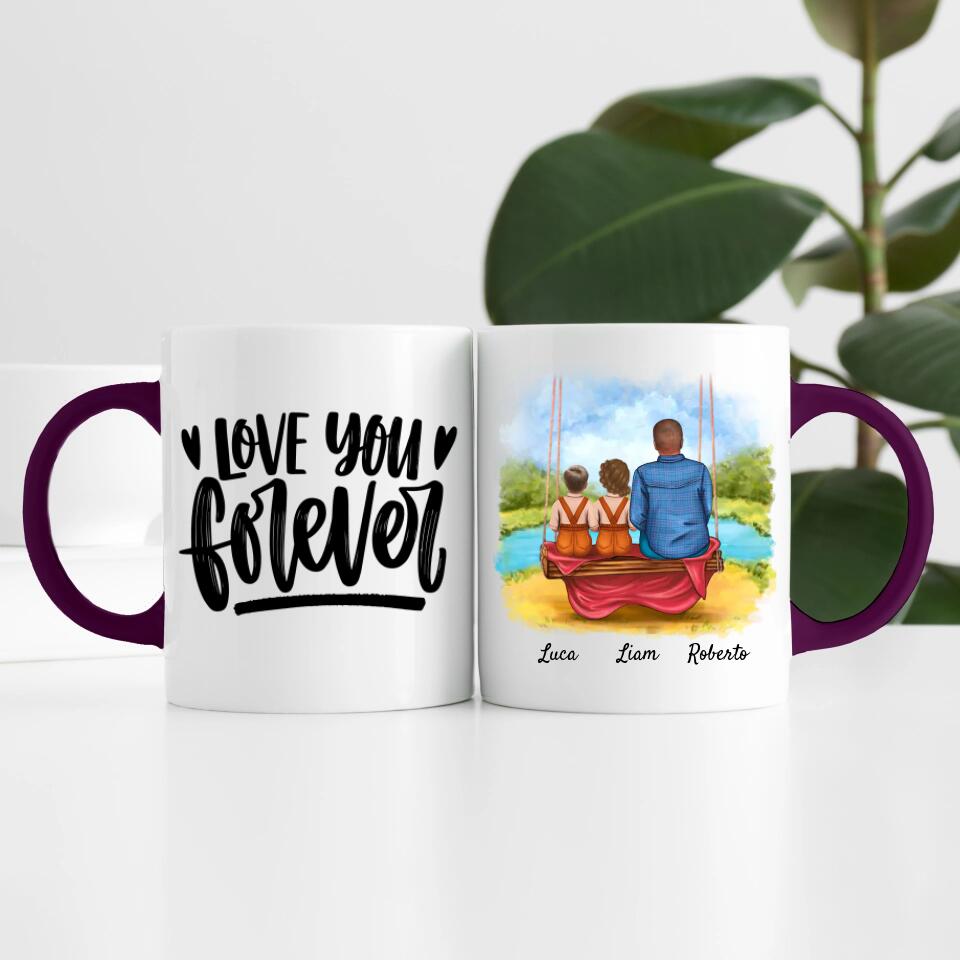 Opa mit Enkeln | Personalisierte Tasse