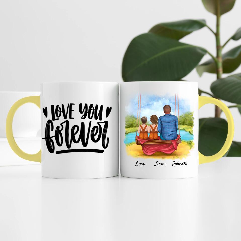 Opa mit Enkeln | Personalisierte Tasse