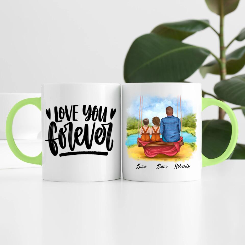 Opa mit Enkeln | Personalisierte Tasse