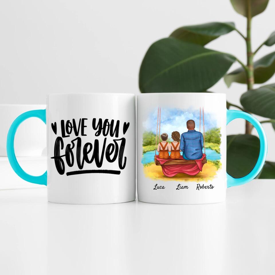 Opa mit Enkeln | Personalisierte Tasse