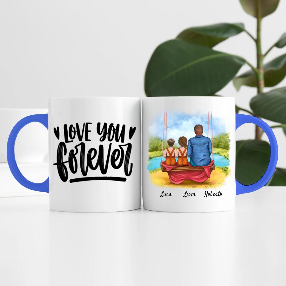 Opa mit Enkeln | Personalisierte Tasse