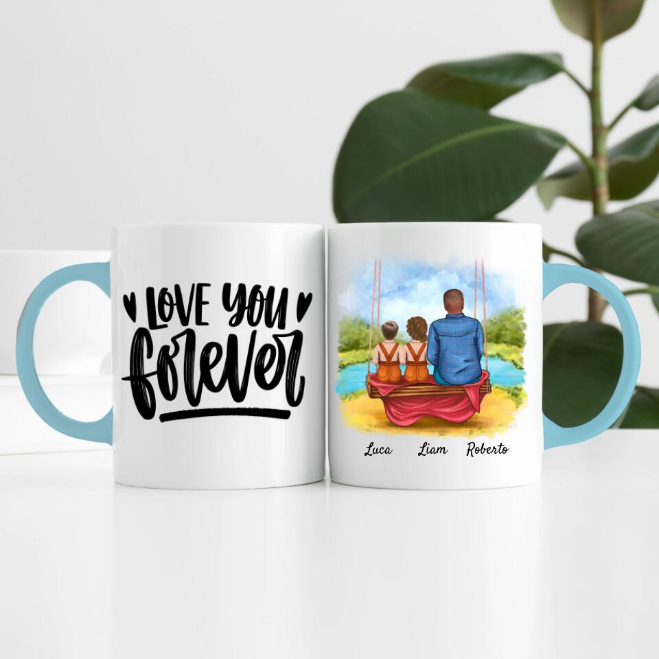Opa mit Enkeln | Personalisierte Tasse