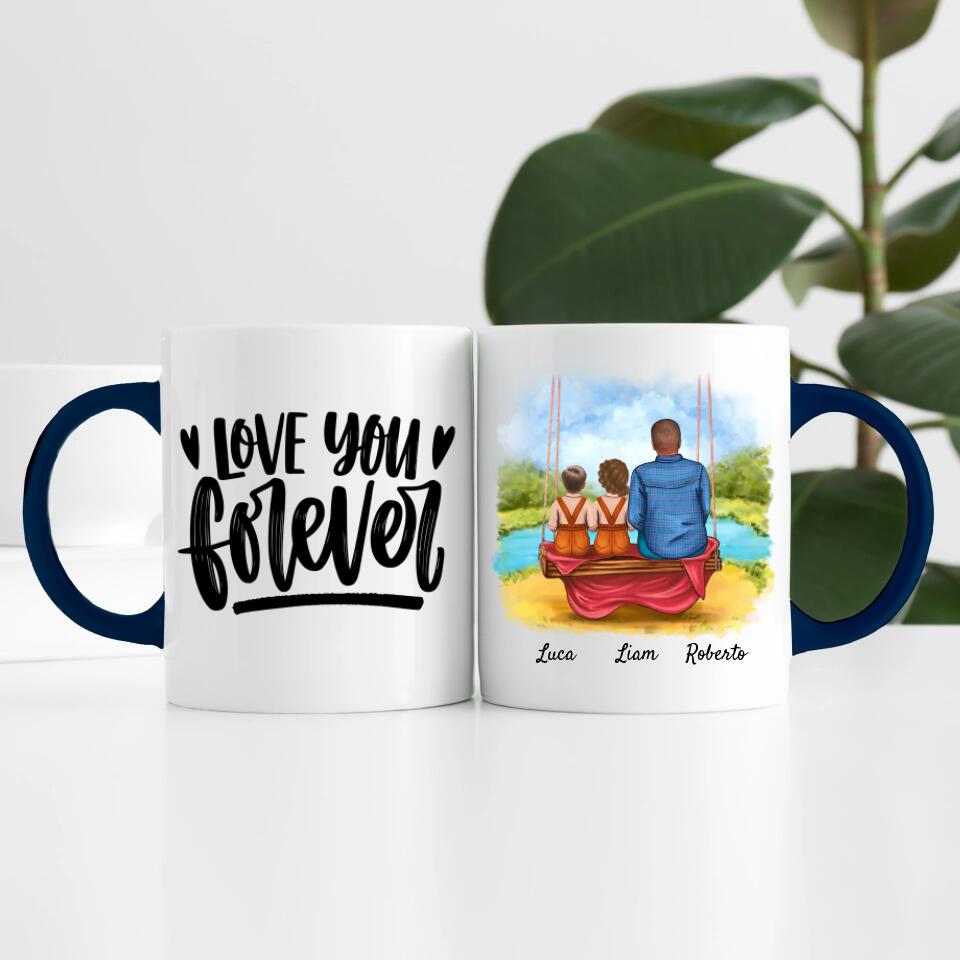 Opa mit Enkeln | Personalisierte Tasse