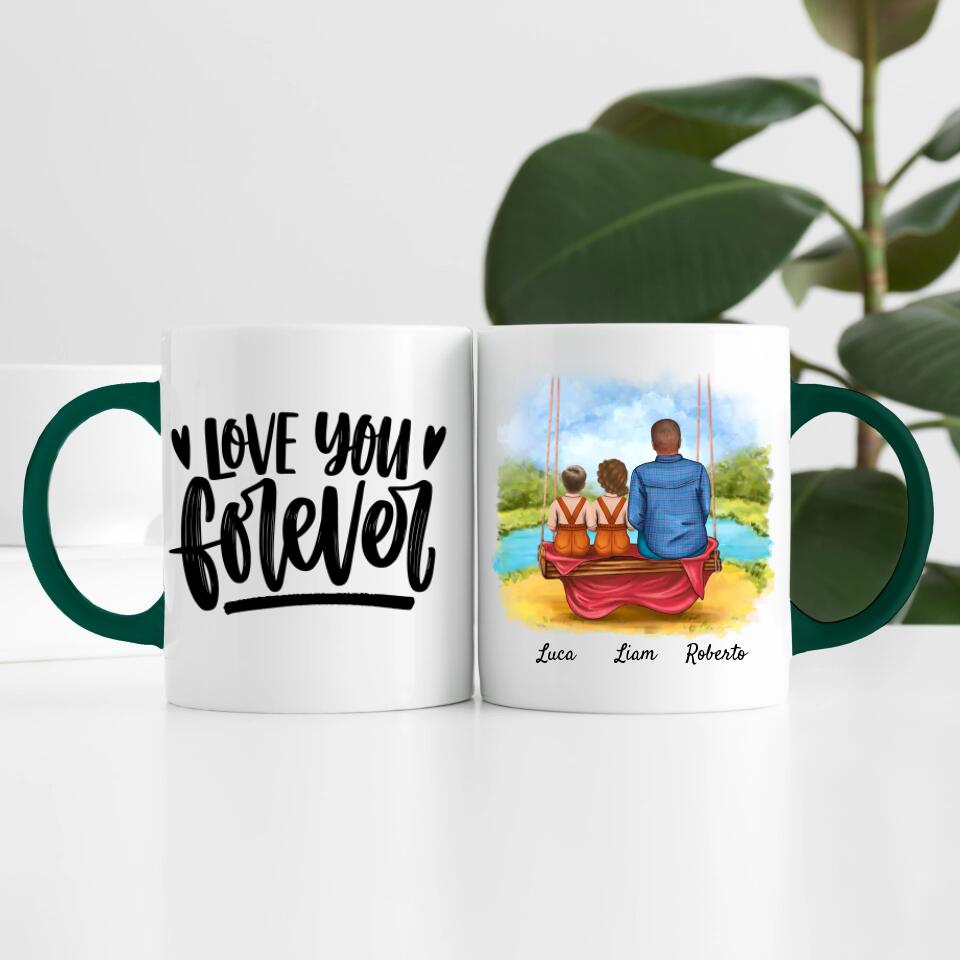 Opa mit Enkeln | Personalisierte Tasse
