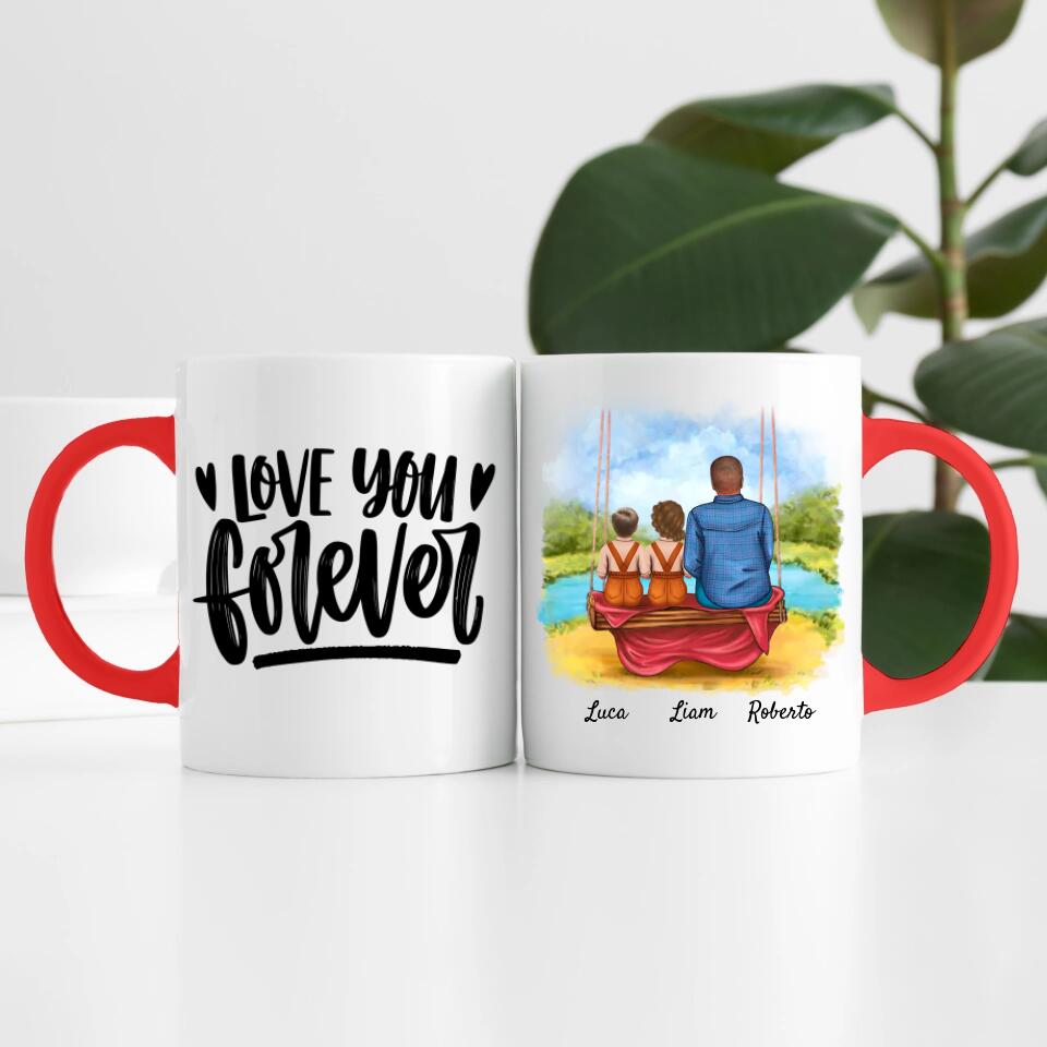 Opa mit Enkeln | Personalisierte Tasse