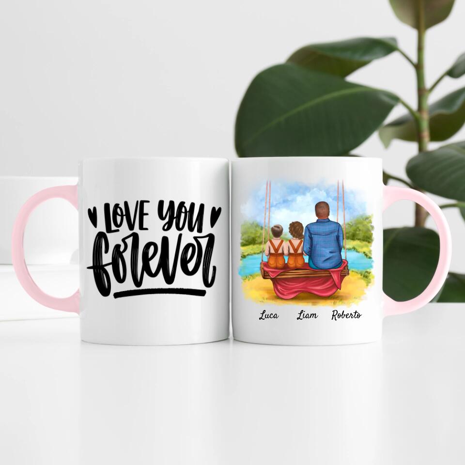 Opa mit Enkeln | Personalisierte Tasse