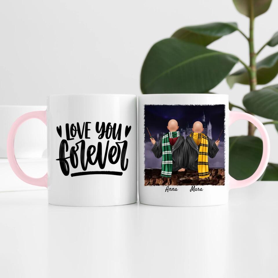 Wizards/Zauberer-Freunde (2 Personen) | Personalisierte Tasse