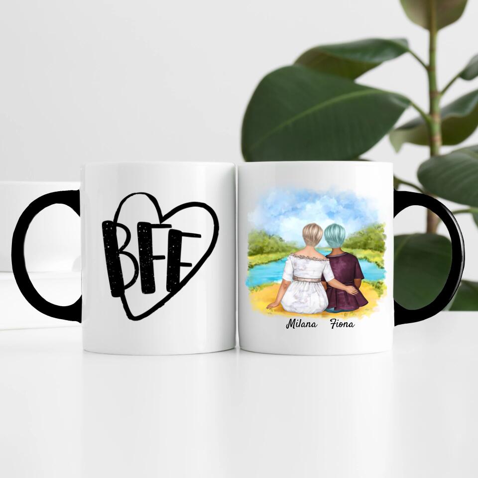 Friends (Curvy) | Personalisierte Tasse