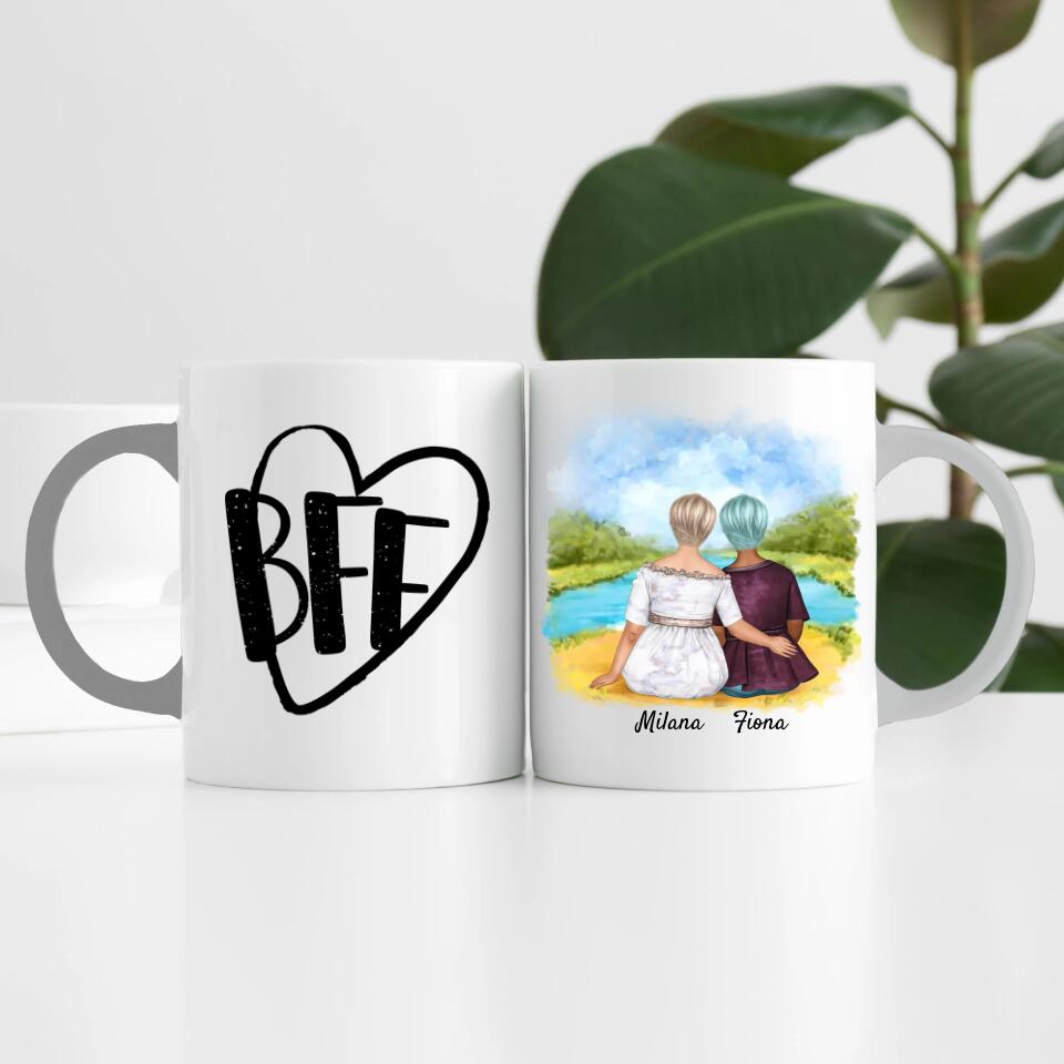 Friends (Curvy) | Personalisierte Tasse