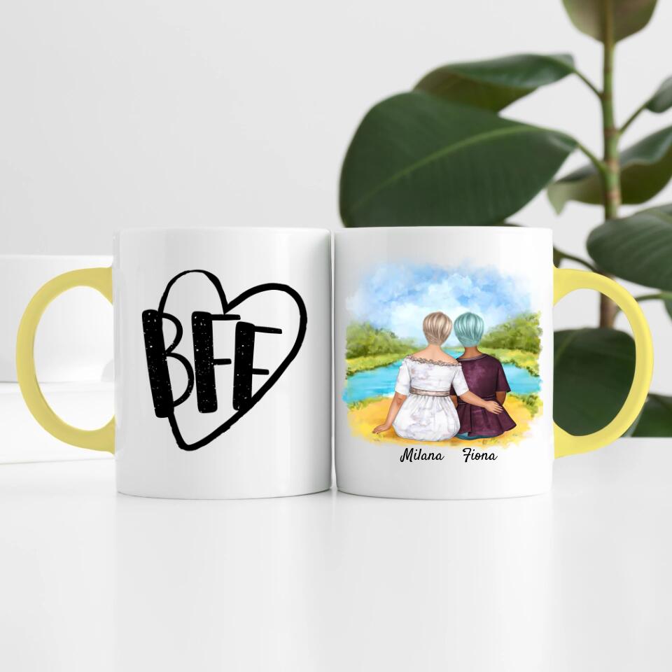 Friends (Curvy) | Personalisierte Tasse