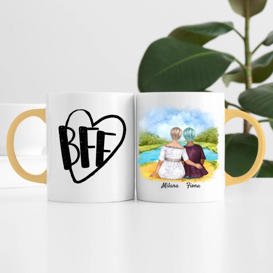 Friends (Curvy) | Personalisierte Tasse