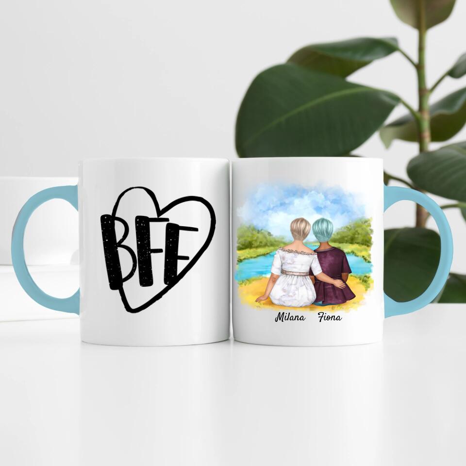 Friends (Curvy) | Personalisierte Tasse
