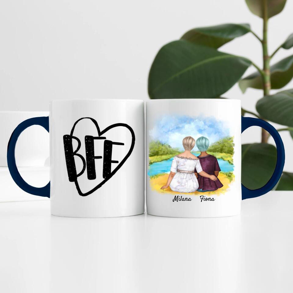 Friends (Curvy) | Personalisierte Tasse