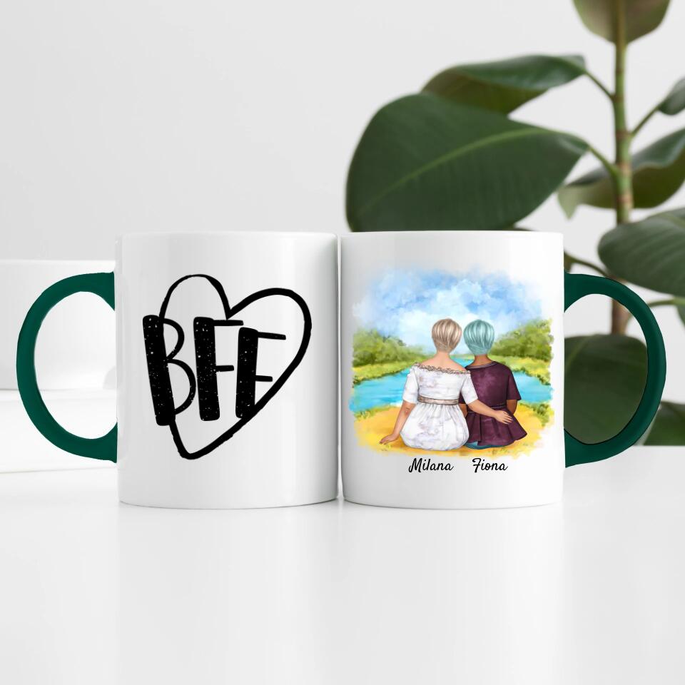 Friends (Curvy) | Personalisierte Tasse