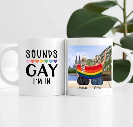 lgbtq-Couple in Köln (weiblich/divers) | Personalisierte Tasse