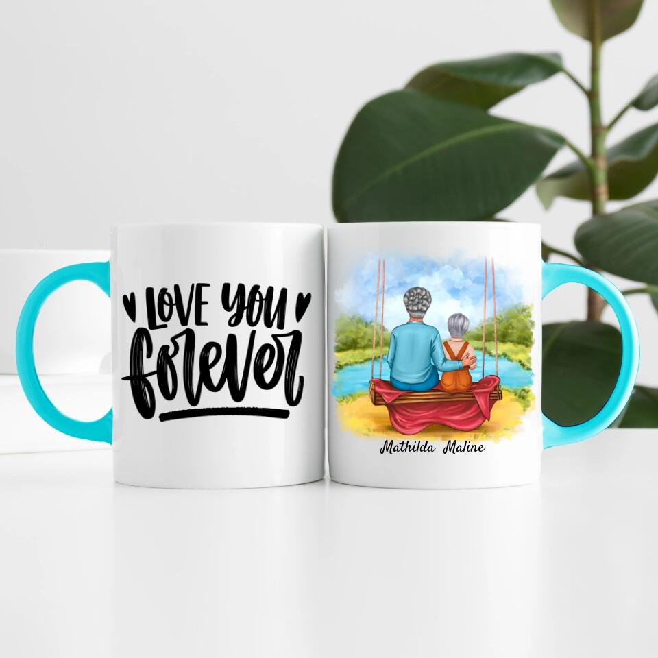 Oma mit Enkelin | Personalisierte Tasse