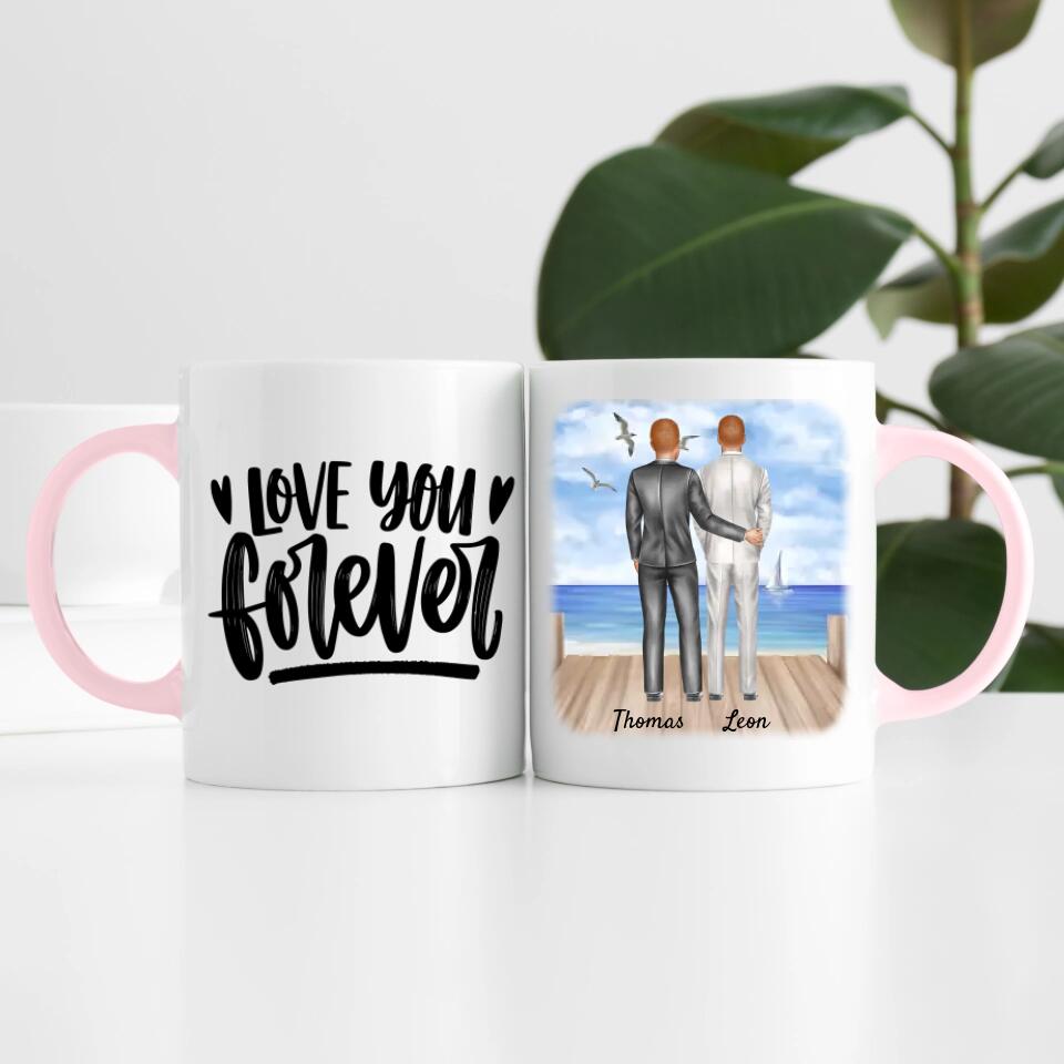 Bräutigam & Bräutigam | Personalisierte Tasse