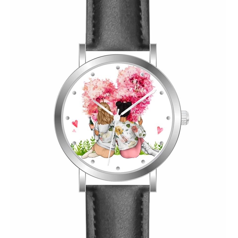 Beste Freundinnen | Personalisierte Armbanduhr (Unterschiedliche Uhr-Modelle wählbar!